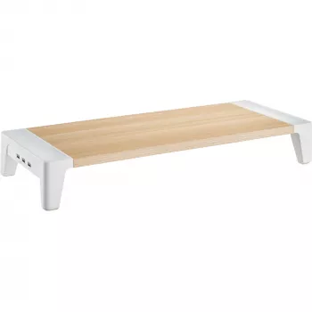 InLine Monitor Platform+, 2x USB 3.2 Gen1 un QC3 uzlāde, 80 mm, maks. 15 kg