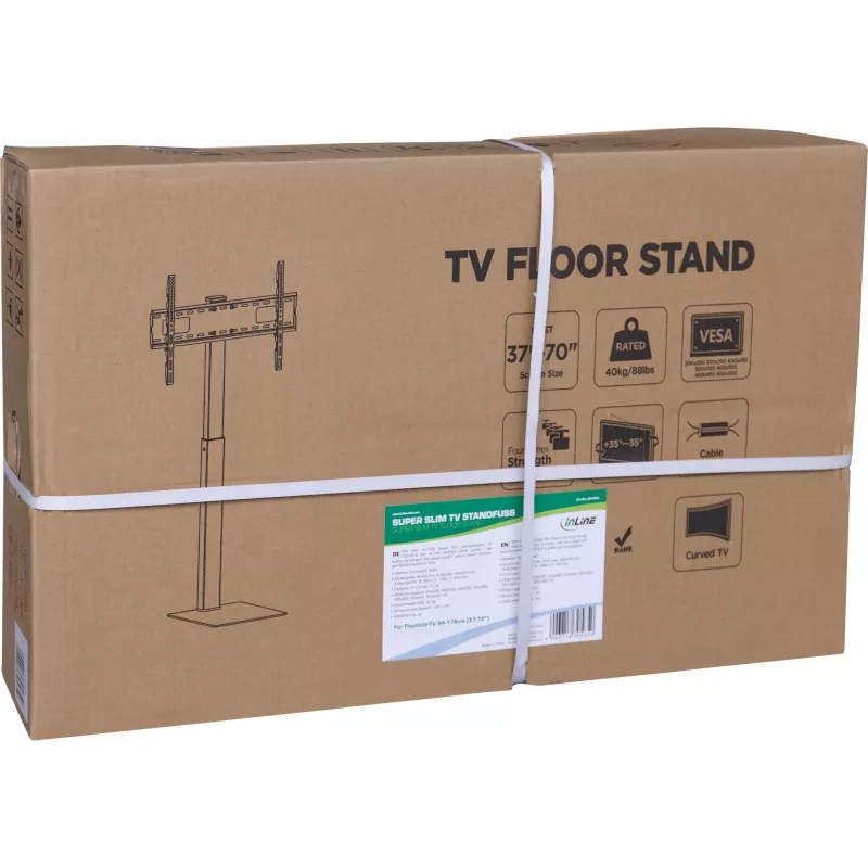 TV statīvs InLine 23195A, regulējams augstumā LED televizoram 37–70 collas