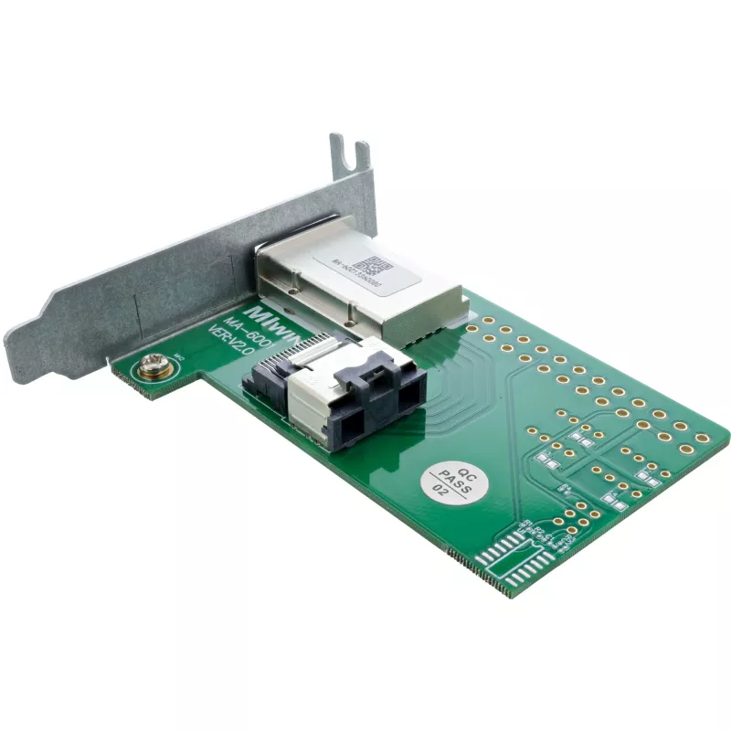 InLine SAS zema profila adaptera kronšteins ārējais SFF-8088 / iekšējais SFF-8087