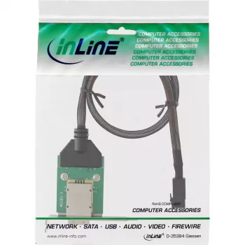 InLine SAS HD zema profila adaptera kronšteins ārējais SFF-8088 / iekšējais SFF-8643 0,75 m