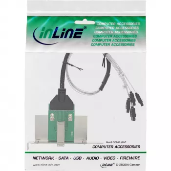 SATA saskarnes karte InLine SFF-8644 4x SATA
