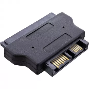 InLine SATA adapteris 22 kontaktu kabeļa puse – Slimline SATA 13 kontaktu PCB