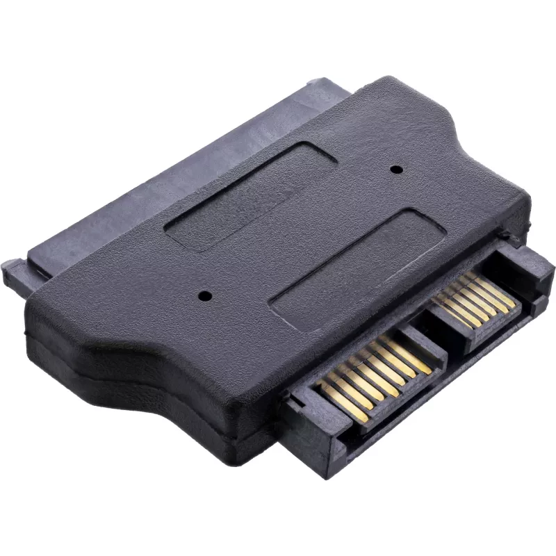 InLine SATA adapteris 22 kontaktu kabeļa puse – Slimline SATA 13 kontaktu PCB