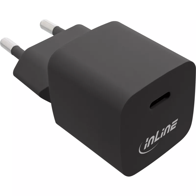 InLine USB lādētājs, viens USB-C, Power Delivery, PPS, 33 W, melns