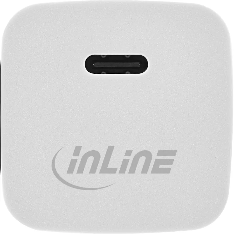 USB lādētājs InLine 31501C Single USB-C 33W Power Delivery PPS balts