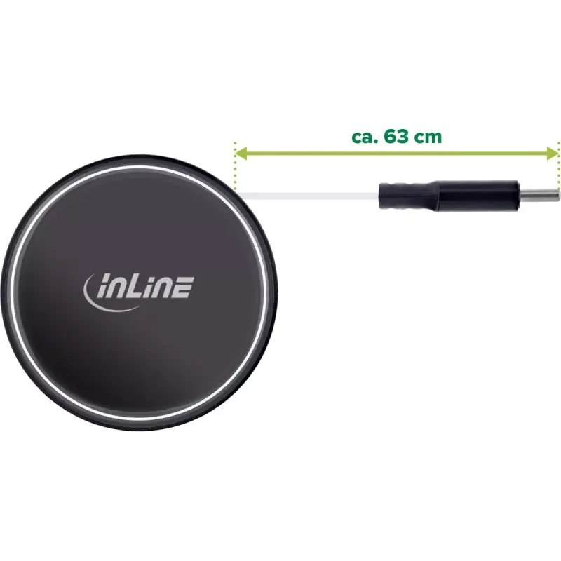 InLine 31502R mobilās ierīces lādētājs Universāls Melns Cigarešu aizdedzinātāja ligzda Ātrā uzlāde Auto
