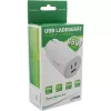 InLine USB PD barošanas bloks, GaN lādētājs, 3 porti, Dual USB-C + USB-A, 65W, balts