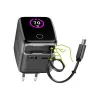 InLine USB barošanas bloks, 70 W, GaN, USB-C PD + USB-A QC, kabelis 60 cm, melns