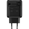 InLine USB barošanas bloks, 70 W, GaN, USB-C PD + USB-A QC, kabelis 60 cm, melns