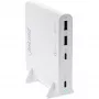 InLine USB barošanas bloks, GaN lādētājs, 4 portu, 2x USB-C + 2x USB-A, 120 W, balts