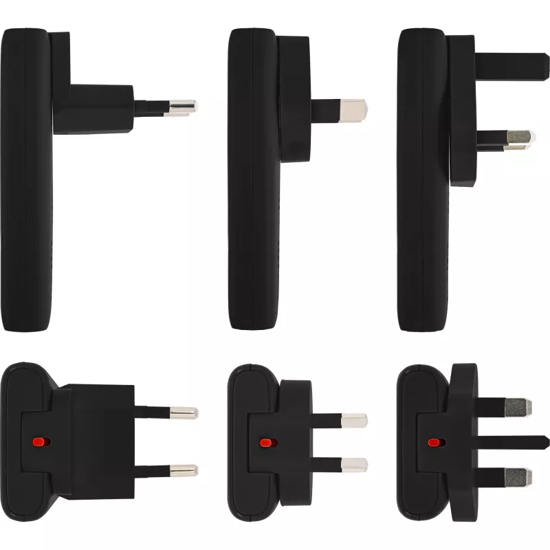 USB strāvas padeves lādētājs InLine 31519B Dual USB-C 65W strāvas adapteris ar diviem USB-C portiem
