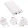 USB barošanas adapteris InLine 31519C Dual USB-C 65W - divi USB-C porti, 65 W kopējā izejas jauda