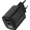 InLine USB PD barošanas avots, GaN lādētājs, 2 pieslēgvietas, USB-C + USB-A, 30 W, ar displeju
