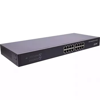 InLine Gigabit tīkla komutators 16 portu, 1Gb/s, 19 collu 1U, bez ventilatora