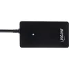 InLine USB 2.0 4 portu centrmezgls, Type-A spraudnis uz 4x Type-A sievišķo, melns, 30cm