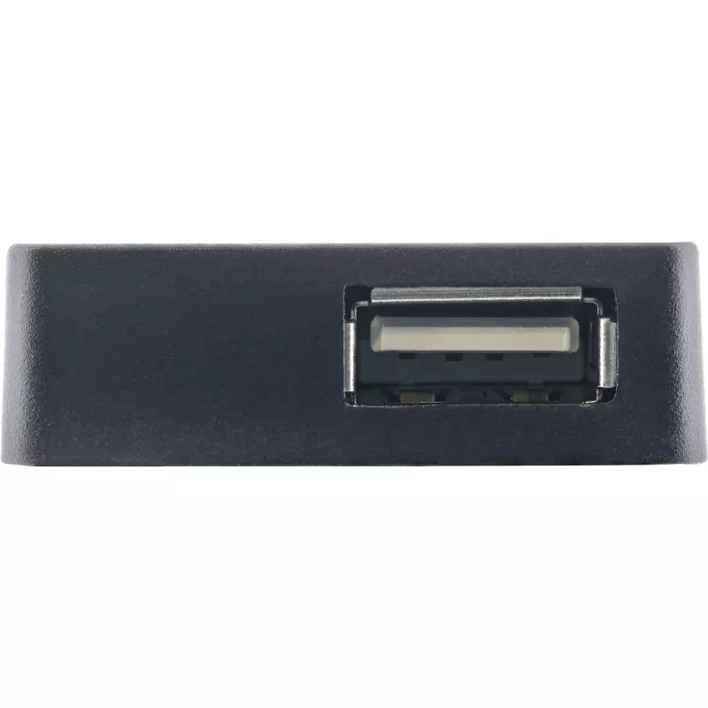 InLine USB 2.0 4 portu centrmezgls, Type-A spraudnis uz 4x Type-A sievišķo, melns, 30cm
