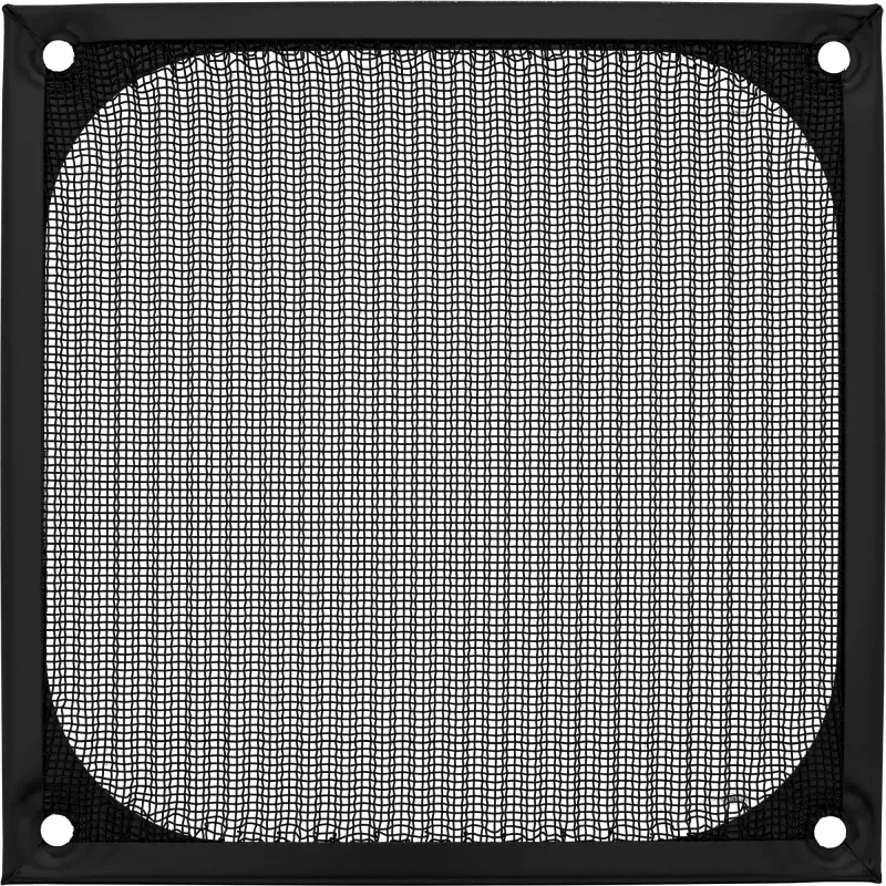 InLine ventilatora režģa alumīnija filtrs, melns, 120x120mm