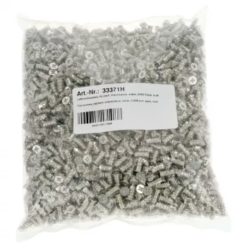 InLine ventilatora skrūves 5,0 x 10,0 mm sudraba krāsā, 2000 gab. iepakojumā