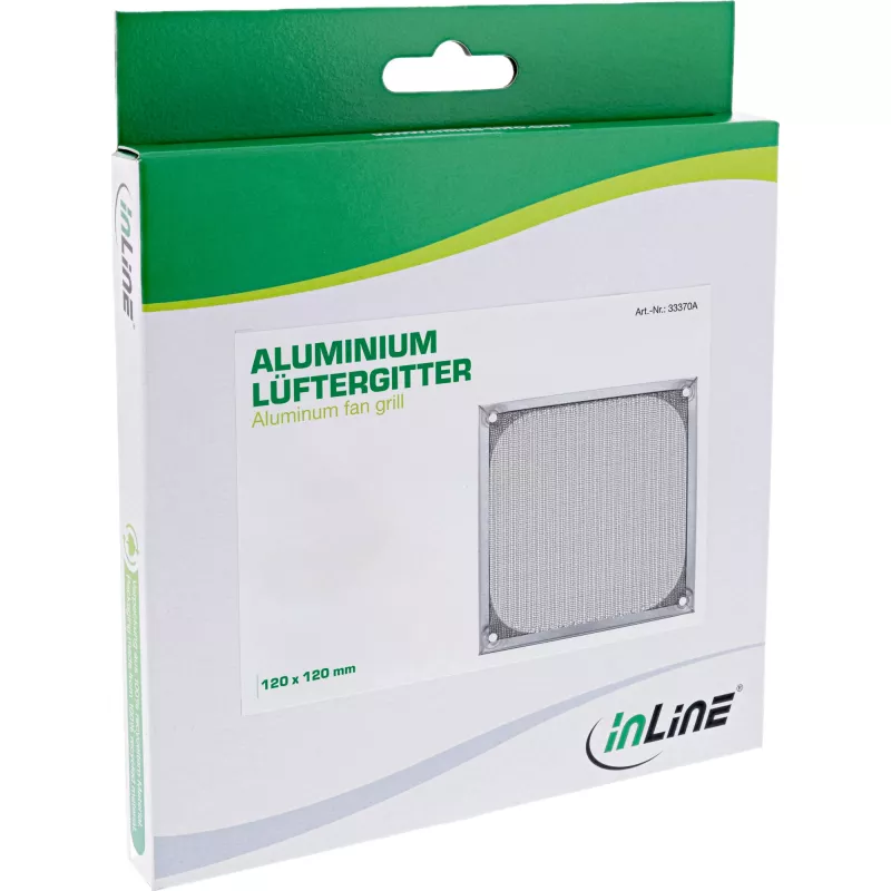 InLine ventilatora režģis ar alumīnija filtru InLine 33372A 140x140mm
