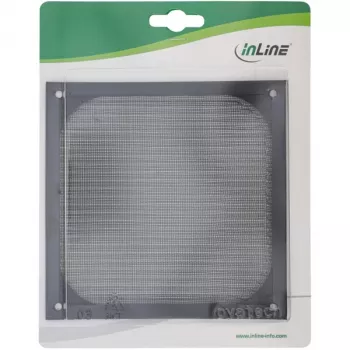 InLine ventilatora režģa alumīnija filtrs, melns, 140x140mm