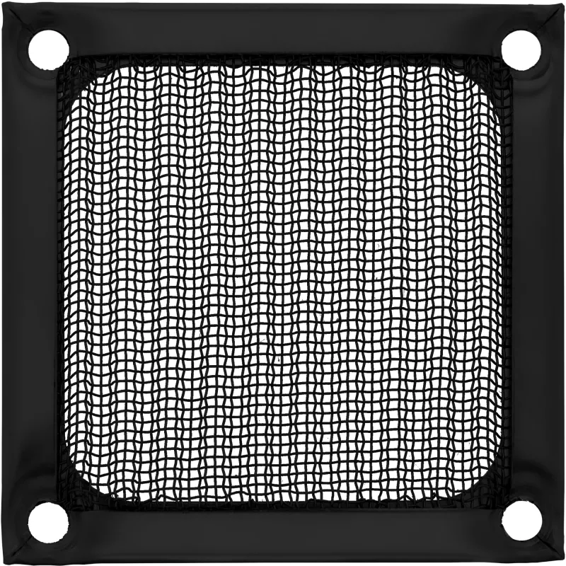 InLine ventilatora režģa alumīnija filtrs, melns, 60x60 mm