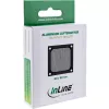 InLine ventilatora režģa alumīnija filtrs, melns, 60x60 mm