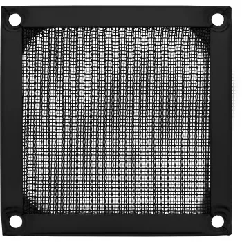 InLine ventilatora režģa alumīnija filtrs, melns, 80x80 mm
