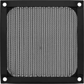 InLine ventilatora režģis ar alumīnija filtru, melns, 92x92 mm