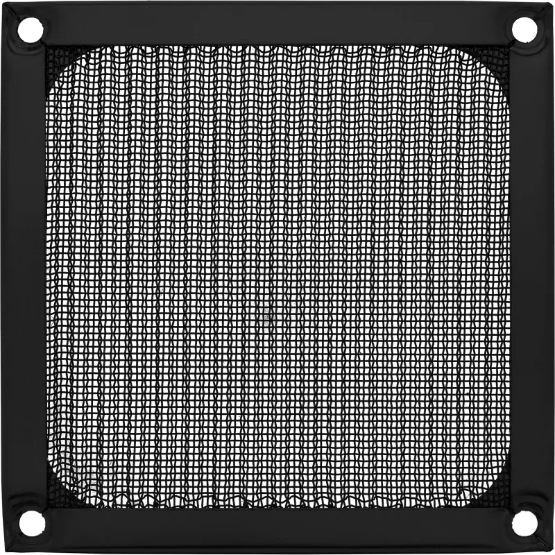 InLine ventilatora režģis ar alumīnija filtru, melns, 92x92 mm