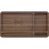 Organizators InLine WoodCharge ar Qi uzlādes virsmu USB barošanas avots