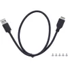 InLine 33456C diska nodalījuma panelis 8.89 cm (3,5 collas) I/O portu panelis melns
