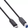 InLine USB 3.2 Gen.1 7 portu centrmezgls alumīnija korpusā ar 2,5A barošanas bloku, melns