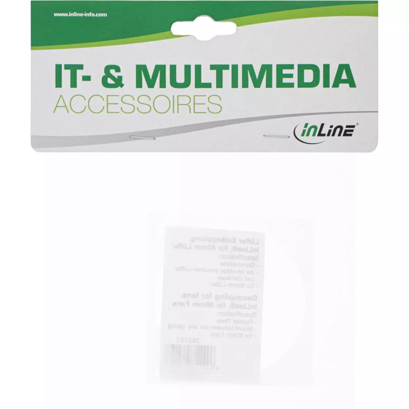 InLine Vibrācijas atsaiste ventilatoriem 80 mm ventilatoriem