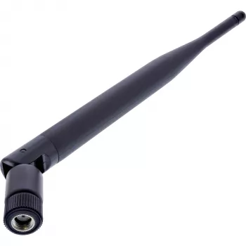 InLine WIFI gumijas antena piekļuves punktam un maršrutētājam R-SMA 5dBi