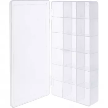 Maza detaļu kastīte InLine 43009E, 18 nodalījumi, 213x114x35 mm