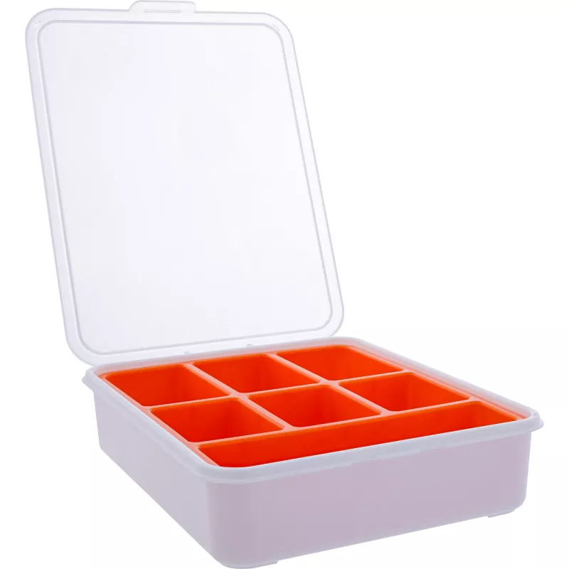 InLine mazo detaļu kastīte, 7 nodalījumi, 180x140x40 mm, oranža