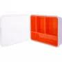 InLine mazo detaļu kastīte, 4 nodalījumi, 180x140x40mm, oranža