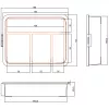 InLine mazo detaļu kastīte, 4 nodalījumi, 180x140x40mm, oranža