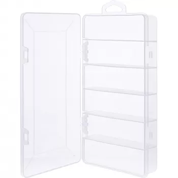 InLine mazo detaļu kārba, 6 nodalījumi, 206x107x33mm, caurspīdīga