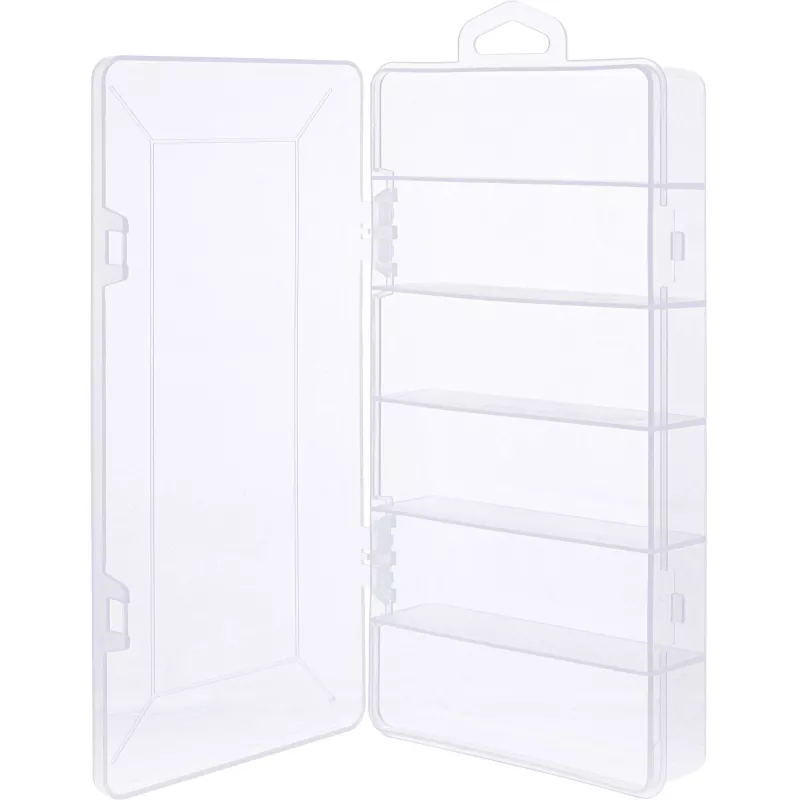 InLine mazo detaļu kārba, 6 nodalījumi, 206x107x33mm, caurspīdīga