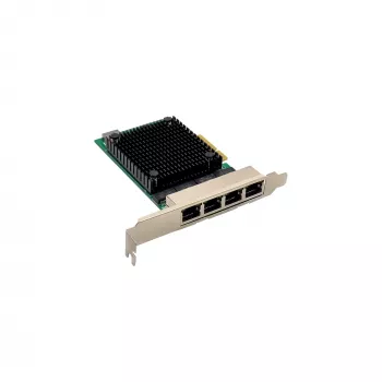 InLine Quad Gigabit tīkla karte, 4x RJ45 2.5Gb/s, PCIe x4, iekļ. LP kronšteins