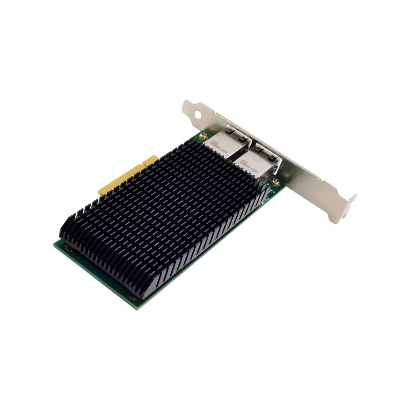 InLine Dual 10-Gigabit tīkla karte, 2x RJ45 10Gb/s, PCIe x8, komplektā LP kronšteins