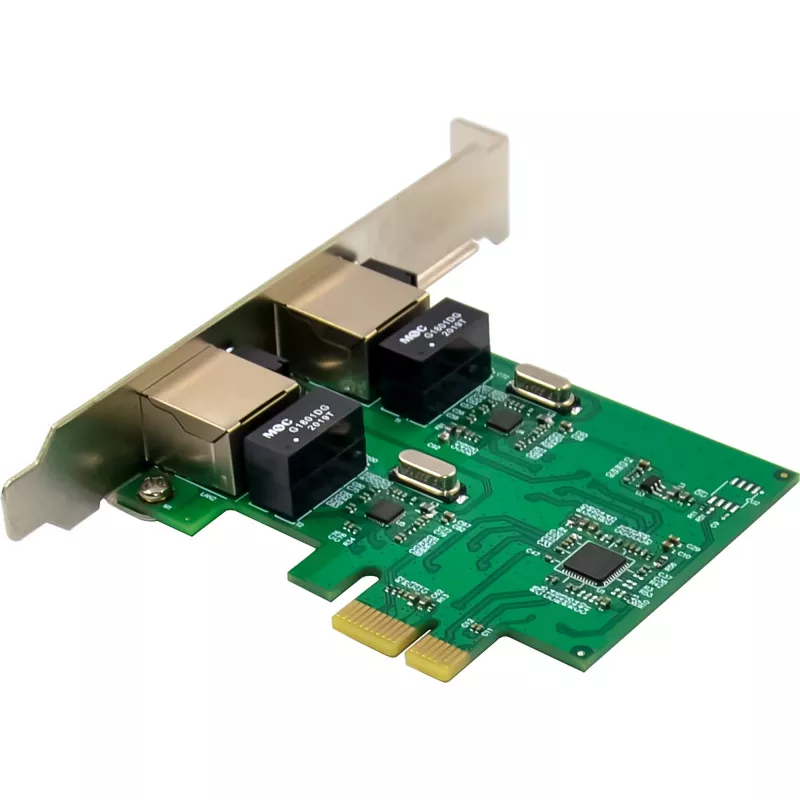 Tīkla karte InLine 51128K Dual Gigabit 2x RJ45 PCIe x1