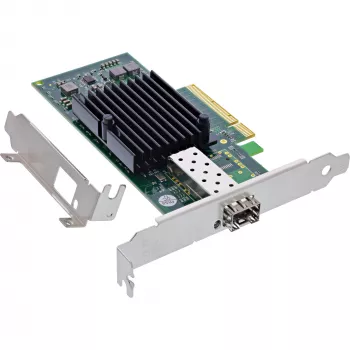 InLine 10 Gigabit tīkla karte, 1x SFP+, PCIe x8, ietver zema profila kronšteinu