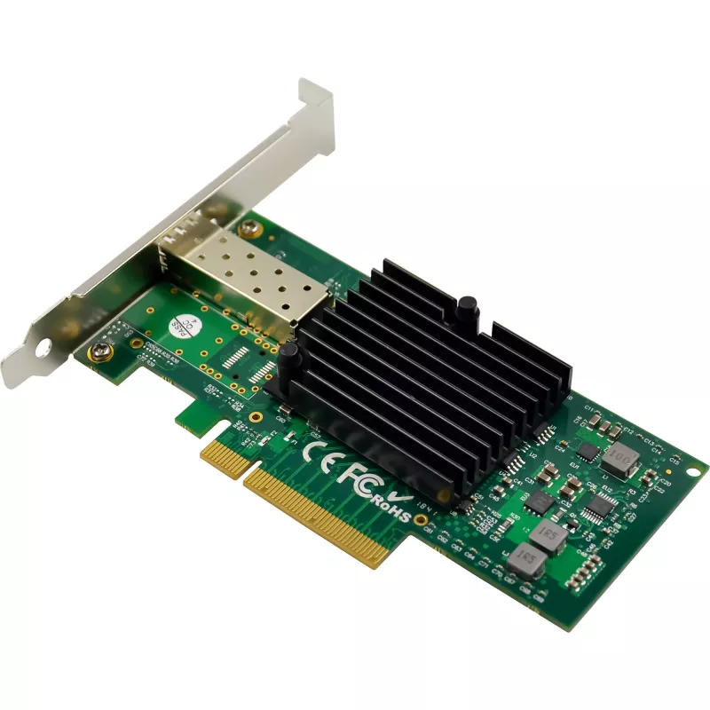InLine 10 Gigabit tīkla karte, 1x SFP+, PCIe x8, ietver zema profila kronšteinu