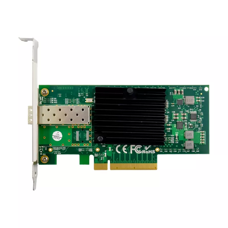 InLine 10 Gigabit tīkla karte, 1x SFP+, PCIe x8, ietver zema profila kronšteinu