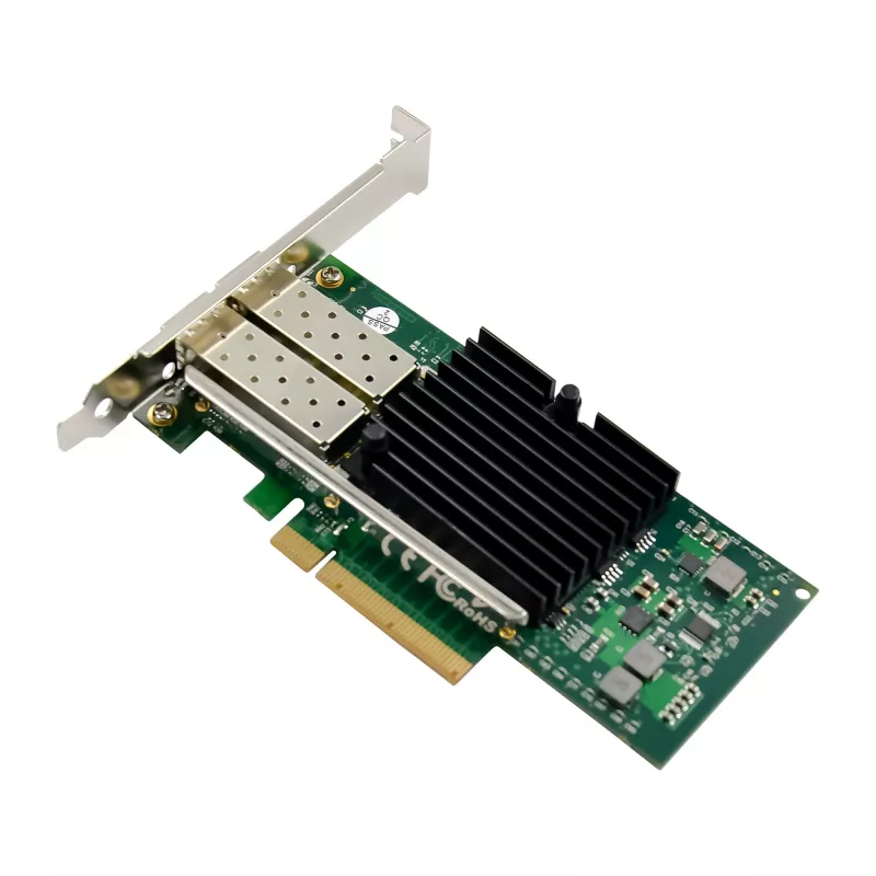 InLine Dual 10 Gigabit tīkla karte, 2x SFP+, PCIe x8, ietver LP kronšteinu