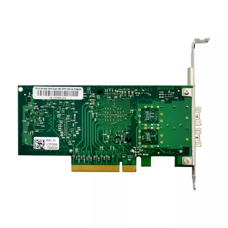 InLine Dual 10 Gigabit tīkla karte, 2x SFP+, PCIe x8, ietver LP kronšteinu