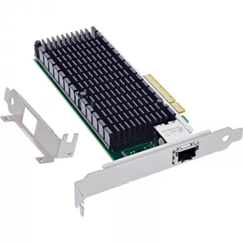 InLine 10-Gigabit tīkla karte, 1x RJ45 10Gb/s, PCIe x8, ietver LP kronšteinu