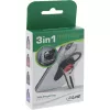 InLine viedtālruņa 3-in-1 automašīnas turētājs, statīvs, pirksta turētājs, zils